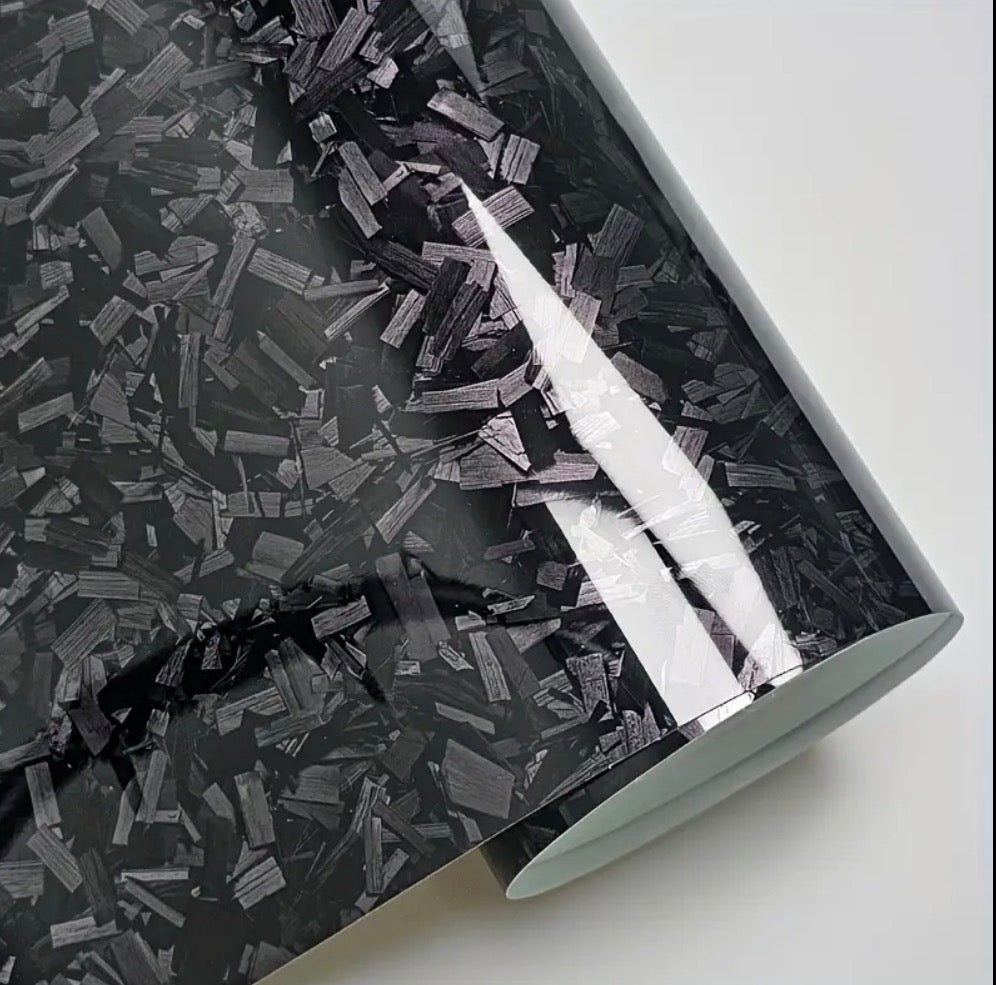 black forged carbon wrap 30cm/100cm